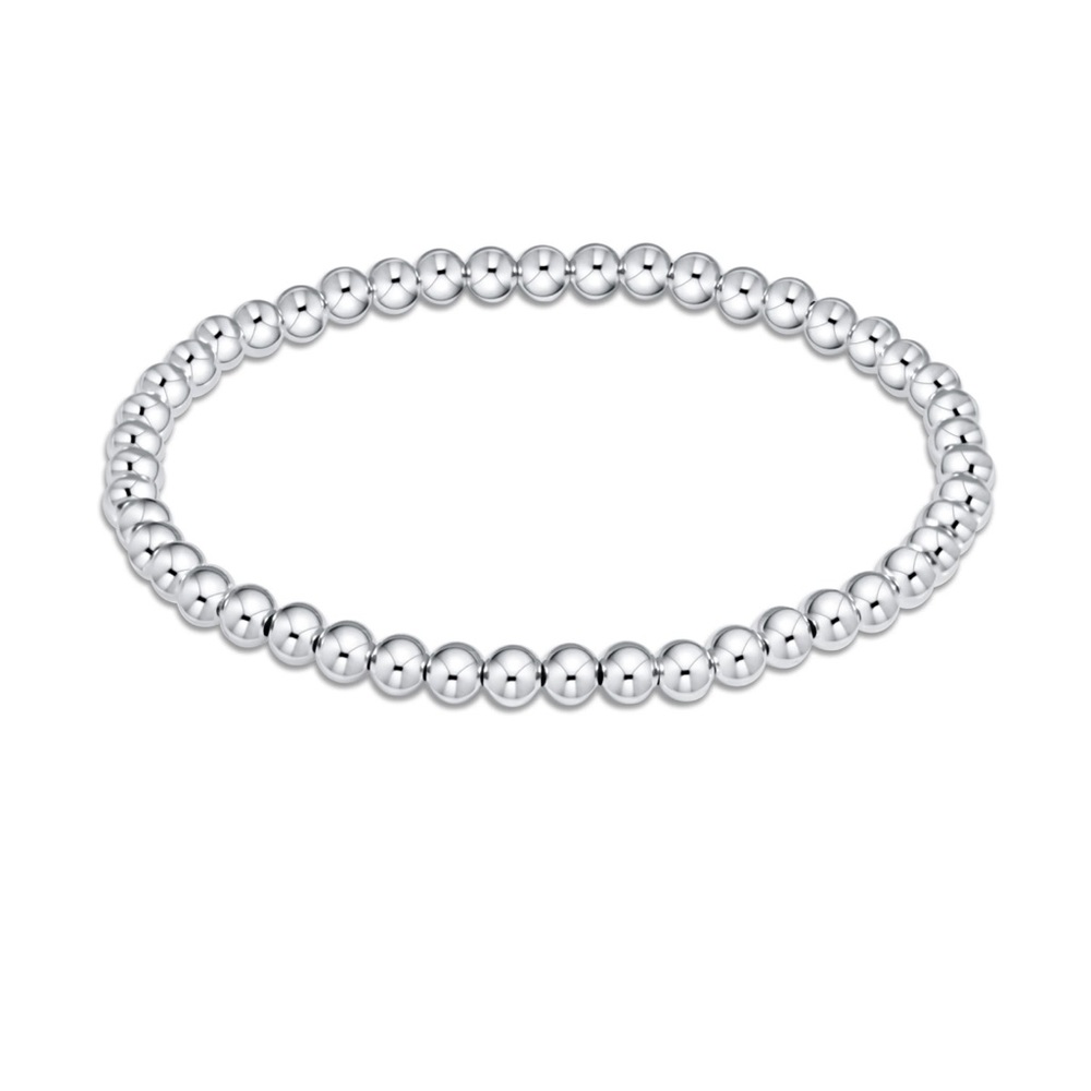 Elegant Silver Beaded Bracelet